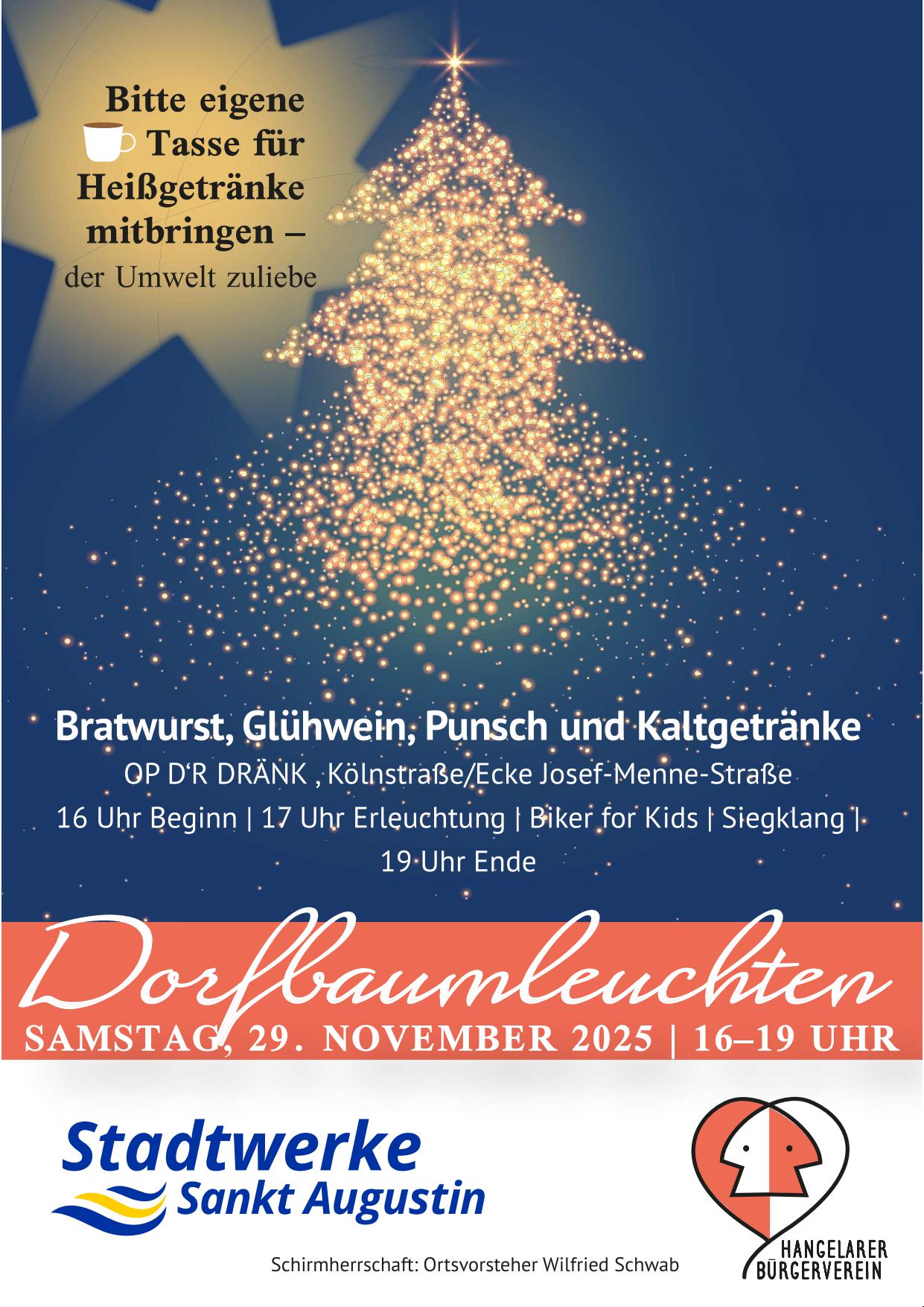 Plakat Dorfbaumleuchten 2025