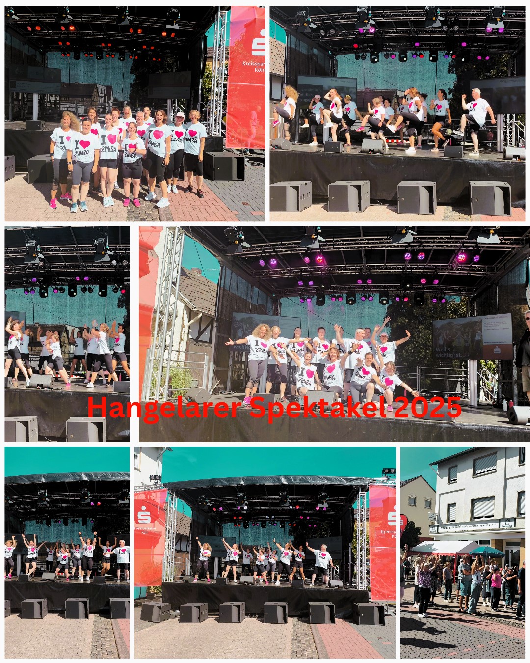 Zumbagruppe beim Hangelarer Spektakel 2025