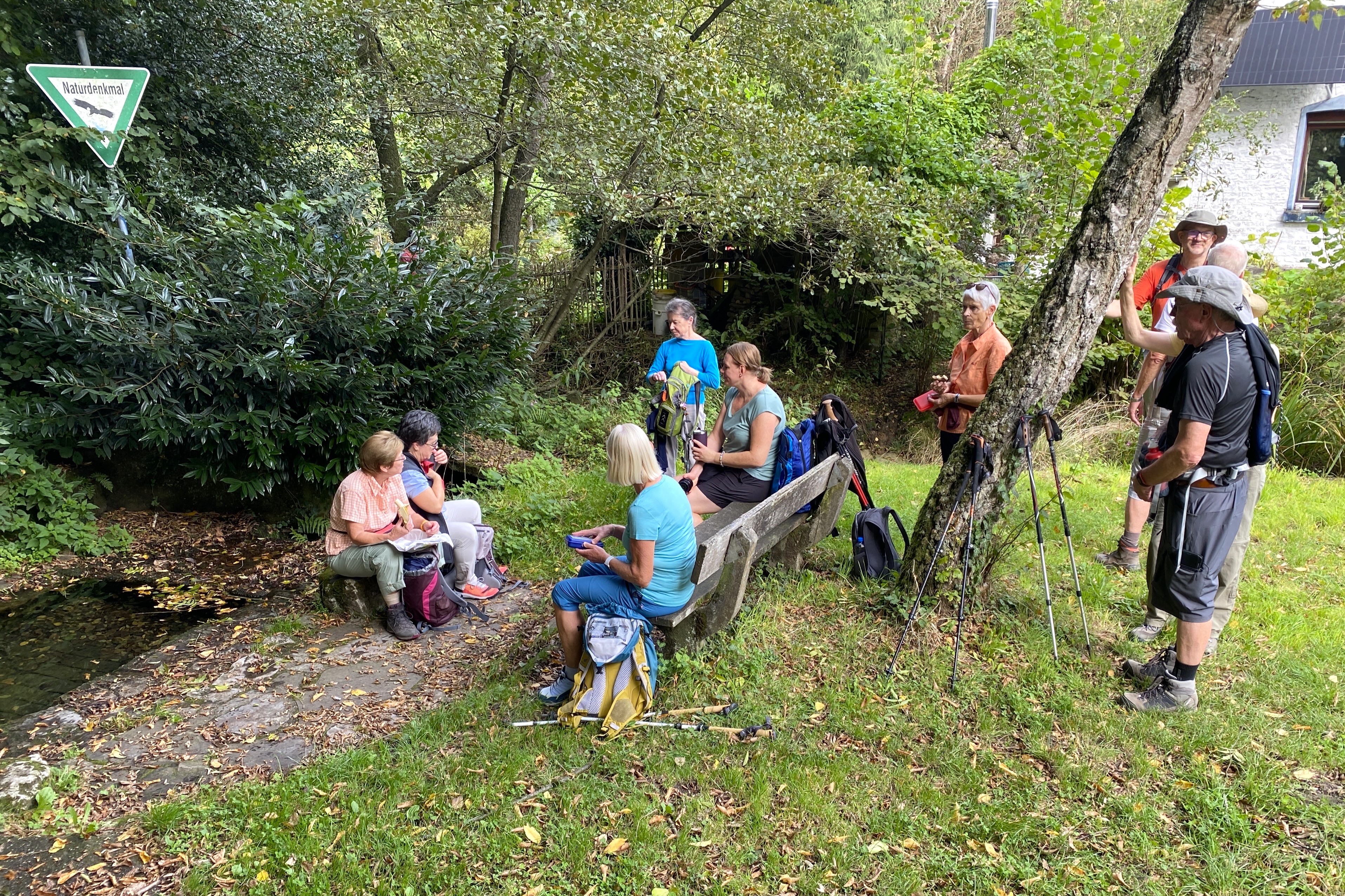 Septemberwanderung 2025 Rast an Quelle