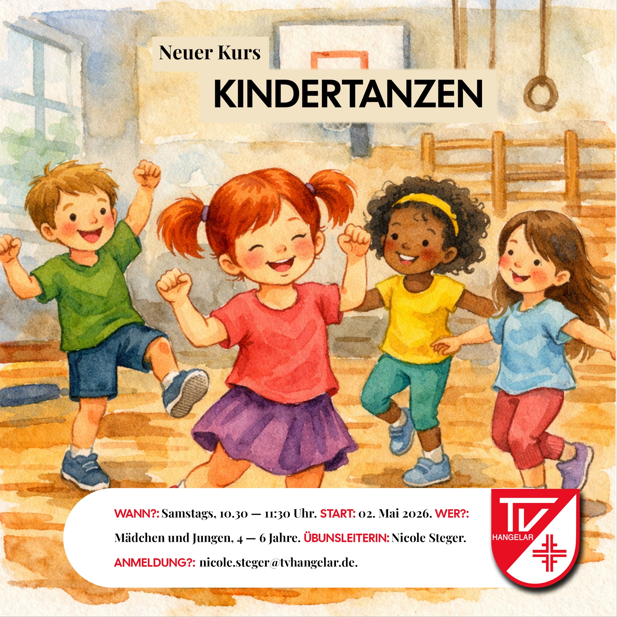 Neues Angebot: Kindertanzen 2026